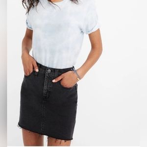 Madewell Stretch Denim Straight Mini Skirt in Ashcroft Wash - Size 24